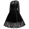 Vintage Schwarzes Galakleid
