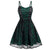Vintage Gothic Kleid Grün