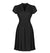 Schwarzes 50er-Jahre-Vintage-Kleid in Übergröße