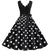 Weißes schwarzes Vintage-Kleid in Übergröße