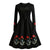 Schwarzes Vintage-Kleid in Übergröße