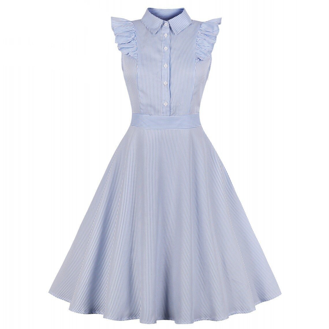 Vintage Plus Size Hemdkleid