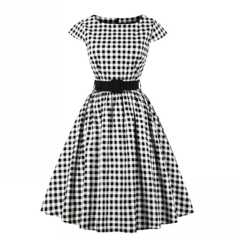 Gingham-Kleid aus den 1960er Jahren