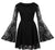 Vintage-Kleid aus schwarzer Spitze in Übergröße