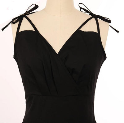 1950er-Jahre-Kleid, trägerlos, schulterfrei