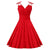 Rotes Glamour-Kleid im Stil der 50er Jahre