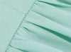 Türkises Vintage-Kleid mit hoher Taille und Übergröße