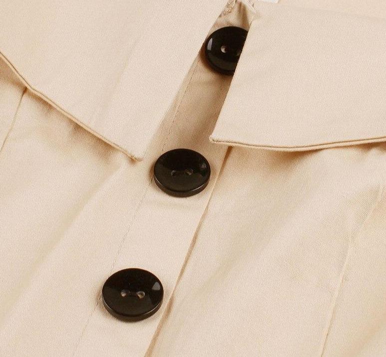 Audrey Hepburn 60er Jahre Kleid Beige