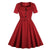 Audrey Hepburn 60er-Jahre-Kleid Burgunderrot