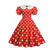 Vintage-Kleid in Übergröße mit Puffärmeln