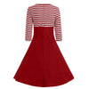 Rotes 60er-Jahre-Kleid