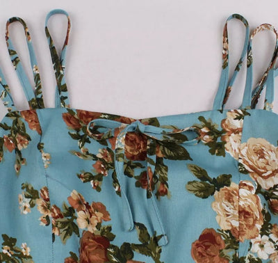 Sommer-Natur-Vintage-Kleid in Übergröße