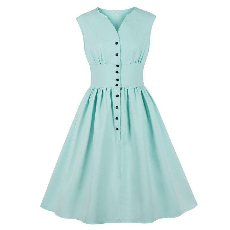 Sky Pastell Plus Size Vintage Kleid