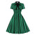 Grün gestreiftes Vintage-Kleid in Übergröße