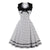 Plus Size Retro Vintage Kleid Weiß
