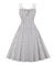 Weißes Rockabilly-Vintage-Kleid in Übergröße