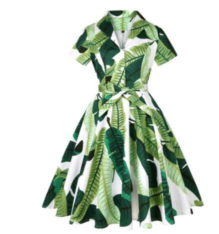 Plus Size Rockabilly Vintage Kleid Pastellgrün