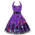 Lila Rockabilly Plus Size Vintage Kleid