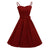 Burgunderfarbenes 60er-Jahre-Chic-Vintage-Kleid