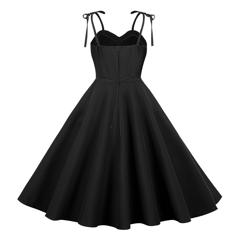 Plus Size Vintage Kleid Sexy Chic Schwarz
