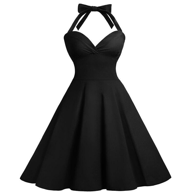 Schwarzes Sexy Plus Size Vintage Kleid