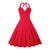 Sexy rotes Vintage-Kleid in Übergröße