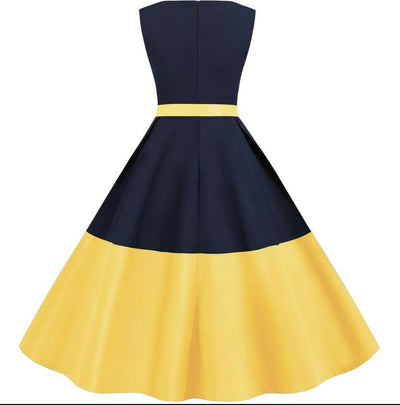 60er Jahre Gelbes Kleid