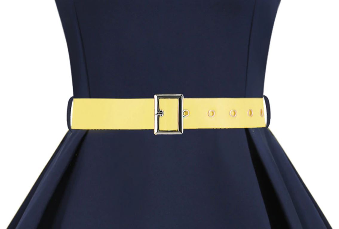 60er Jahre Gelbes Kleid