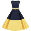 60er Jahre Gelbes Kleid