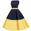 60er Jahre Gelbes Kleid