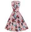 Hepburn Pink Vintage Kleid