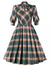 Kariertes Winter-Vintage-Kleid