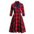 Baumwoll-Winter-Vintage-Kleid