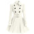 Weißes Winter-Vintage-Kleid aus Wolle