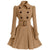 Kaffeefarbenes Winter-Vintage-Kleid aus Wolle