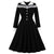 Winter Vintage Kleid Schwarz
