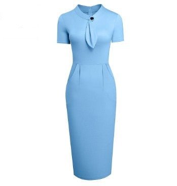Blaues Vintage-Kleid