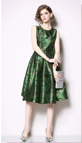 Green Day Vintage Kleid