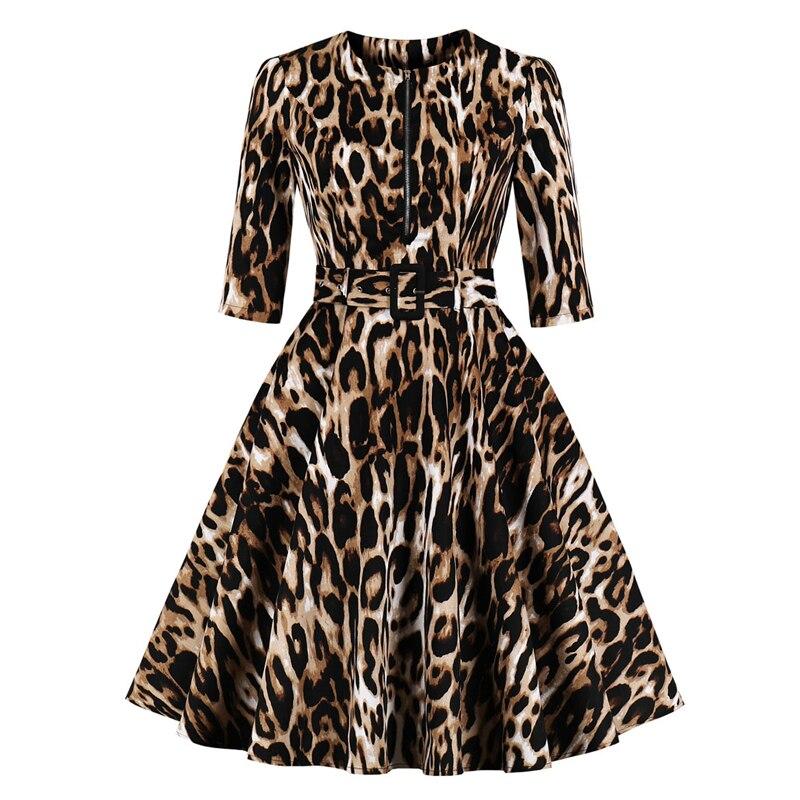 Vintage Leopardenkleid
