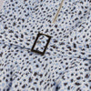 Vintage Leopardenkleid Blau