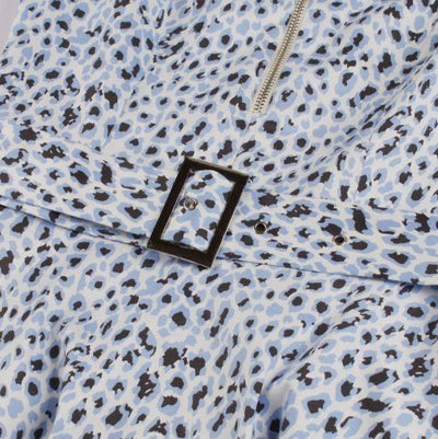 Vintage Leopardenkleid Blau