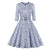 Vintage Leopardenkleid Blau