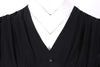 Vintage 50er Jahre Schwarzes Langes Kleid