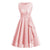Rosa Vintage 50er Jahre langes Kleid