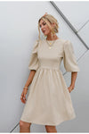 Vintage-Kleid mit 3/4-Ärmeln