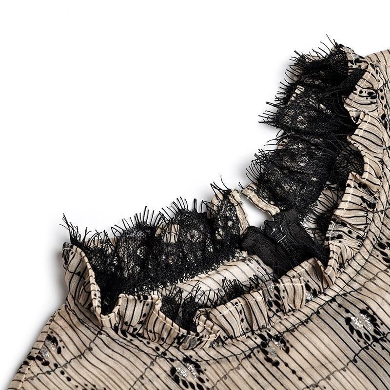 Kurzärmeliges Vintage-Kleid