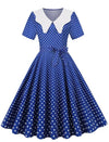 Vintage Marineblaues Hochzeitskleid