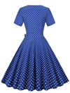 Vintage Marineblaues Hochzeitskleid