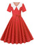 Vintage Rotes Hochzeitskleid