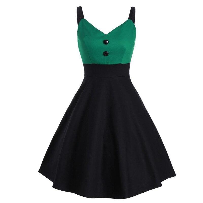 Vintage Midikleid Grün